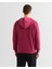 Erkek Bordo Regular Fit Kapüşonlu Logolu Sweatshirt 2037021.558 2