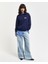 Kadın Lacivert Loose Fit Bisiklet Yaka Logolu Sweatshirt 4201239.409 4