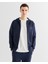Erkek Lacivert Relaxed Fit Kapüşonlu Logolu Sweatshirt 2524345T.410 1