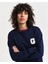Kadın Lacivert Regular Fit Bisiklet Yaka Logolu Sweatshirt 4201242.409 3