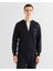 Erkek Siyah Relaxed Fit Kapüşonlu Logolu Sweatshirt 2524345T.5 4