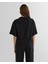 Kadın Siyah Relaxed Fit Bisiklet Yaka Logolu T-Shirt 42324322T.5 2