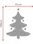 Tekno Trust Kırmızı Çizim Yılbaşı Ağacı Sticker Çıkartma Süslemesi 80X100CM 2