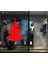 Tekno Trust Kırmızı Çizim Yılbaşı Ağacı Sticker Çıkartma Süslemesi 80X100CM 3