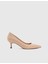 Tromso Hakiki Deri Kadın Bej Topuklu Ayakkabı 3