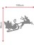 Tekno Trust Sarı Yılbaşı Cam Süslemeleri Noel Baba ve Geyik Sticker Yapıştırma 56X100 cm 2