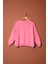 Üç Iplik Sıfır Yaka Çimalı Kadın Pembe Sweat 3