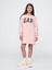 Kız Çocuk Pembe Gap Logo Vintage Soft Sweatshirt Elbise 1