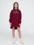 Kız Çocuk Bordo Gap Logo Vintage Soft Sweatshirt Elbise 1