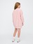 Kız Çocuk Pembe Gap Logo Sherpa Sweatshirt Elbise 4