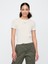 Kadın Kırık Beyaz Logo Modern Crop T-Shirt 1