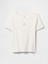 Kadın Kırık Beyaz Logo Modern Crop T-Shirt 2