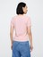 Kadın Pembe Gap Logo Modern Crop T-Shirt 5