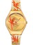 SYXZ105 Swatch Golden Red Bamboo Bayan Kol Saati SYXZ105 1