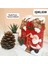 Tekno Trust Yılbaşı Yeni Yıl Dekoratif Işıklı Ev Noel Baba Kozalaklı Dekoratif Obje Chrismast Süs Kırmızı Renk 4
