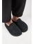 (Ziva) Kadın Loafer Platform Antrasit Terlik 3