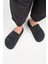 (Ziva) Kadın Loafer Platform Antrasit Terlik 5