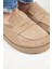 (Ziva) Kadın Loafer Platform Vizon Terlik 3