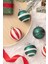 Tekno Trust New Year Yılbaşı 10'lu Set Top Ağaç Süsü Kırmızı ve Yeşil 6 cm 2