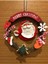 Tekno Trust 16 cm Çapında, Yeni Yıl Temalı Noel Baba Merry Christmas Çelenk, Kapı Süsü, Duvar Süsü, Ağaç Süsü 1