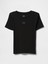 Kadın Siyah Gap Logo Modern Crop T-Shirt 2