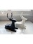 2'li Set 19 cm Siyah ve Beyaz Geyik Biblo, Geyik Figürlü Modern Dekoratif Biblo, Pinterest Biblo 2