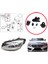 BHL580-1 Mercedes C Class W205 C205 S205 A205 2013-2023 A2058200514 Için Sol Ön Far Ayak Tamir Seti 3