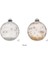 New Year Yılbaşı 4'lü Kar Taneli Top Ağaç Süsü Gold ve Silver 8 cm 3