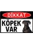 Fotoğraflı Dikkat Köpek Var Dekota Uyarı ve Yönlendirme Tabelası -Uv Baskılı Dekoratif Levha 1