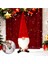 Tekno Trust Yılbaşı Noel Baba Kapı Stoperi Beyaz Geyik Kartanesi Desen 1