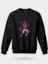 Akaza Demon Slayer Baskılı Bisiklet Yaka Oversize Sweatshirt Anime Manga 1