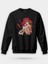Asuka Langley Soryu Baskılı Bisiklet Yaka Oversize Sweatshirt Anime Manga 1