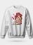 Asuka Langley Soryu Baskılı Bisiklet Yaka Oversize Sweatshirt Anime Manga 1