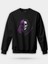 Are You Serious Yazılı Kurukafa Baskılı Bisiklet Yaka Oversize Sweatshirt 1