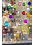 Tekno Trust Yılbaşı Topları ve Kar Taneleri Vitrin Sticker Yapıştırma 70X70CM 2