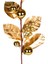 Tekno Trust Yılbaşı Çiçeği Pike Berry Gold Simli Gold Yapraklı Yılbaşı Toplu Gold 70 Cm. 2