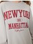 Oversize Sweatshirt Bisiklet Yaka Kolej Baskılı Uzun Kollu Şardonlu 5