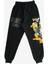 Kız Çocuk Pamuklu Mickey Mouse & Friends Figür Uzun Kollu Bisiklet Yaka Siyah yumuşak Eşofman Takımı 4