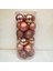 Tekno Trust Asılabilir Yılbaşı Yeniyıl Ağacı Süsü 6 cm Top Rose 24 Lü Christmas Tree Ornaments Yeni Yıl Süsleri 1
