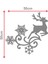 Tekno Trust Yılbaşı Süslemesi Geyik Kar Tanesi Desenli Sticker Yapıştırma 50X50CM - Beyaz 2