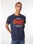 Bisiklet Yaka Lacivert Erkek T-Shirt M1012001AZRN_DUO Vıntage Logo T Shı 1
