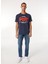 Bisiklet Yaka Lacivert Erkek T-Shirt M1012001AZRN_DUO Vıntage Logo T Shı 2