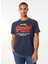 Bisiklet Yaka Lacivert Erkek T-Shirt M1012001AZRN_DUO Vıntage Logo T Shı 3