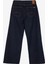 Yüksek Bel Bol Paça Bol Kesim Lacivert Kadın Denim Pantolon Luıse Wide 3