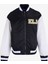 Siyah - Beyaz Erkek Mont 245D1502_KLJ Logo Bomber 1