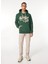 Kapüşon Yaka Yeşil Erkek Sweatshırt M2013697AXO9_EMBROIDER Scrıpt Graph 3
