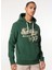 Kapüşon Yaka Yeşil Erkek Sweatshırt M2013697AXO9_EMBROIDER Scrıpt Graph 4