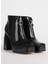 Siyah Kadın Topuklu Bot KP2737 2