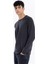 Gmg Fırenze Bisiklet Yaka Slim Fit Antrasit Melanj Erkek Kazak GU24MFW04013 1