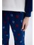 Erkek Çocuk Polar Pijama Takımı Bisiklet Yaka Baskılı Uzun Kollu Üst Beli Lastikli Uzun Alt D8600A824CW 5